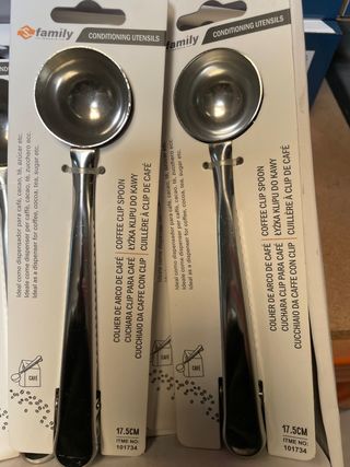 3 xCuchara dosificadora y clip para café