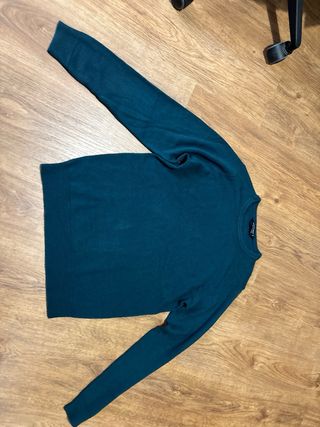 Jersey cuello redondo verde S