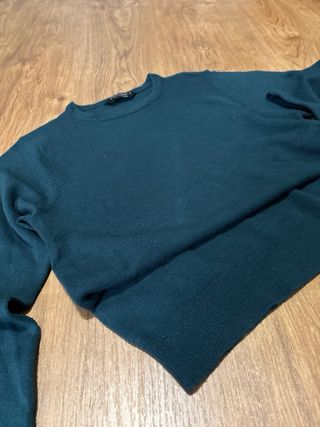 Jersey cuello redondo verde S