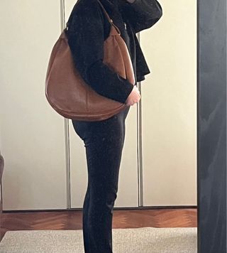 Borsa in pelle marrone