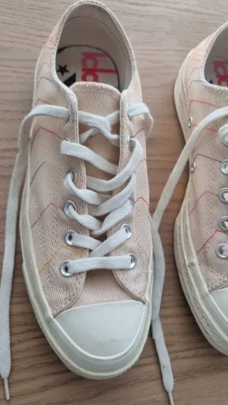 Converse Talla 39.5 Beige Multicolor