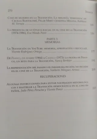 Libro "El cine y la transición política en España"