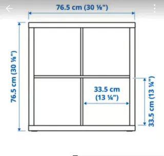 Estantería Ikea Kallax 4 cubos