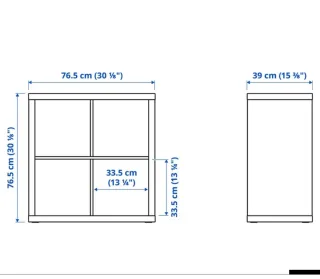 Estantería Ikea Kallax 4 cubos