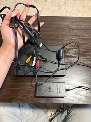 PS2 Slim Nera con Controller e Accessori