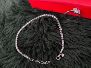 Set regalo braccialetto e anello fidanzamento