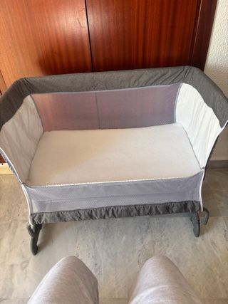 Mini cuna de colecho Homcom gris sin usar