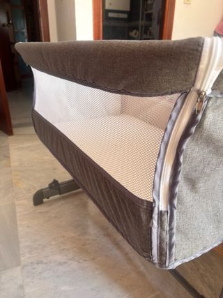 Mini cuna de colecho Homcom gris sin usar