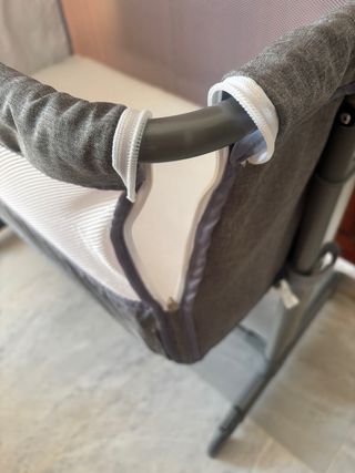 Mini cuna de colecho Homcom gris sin usar