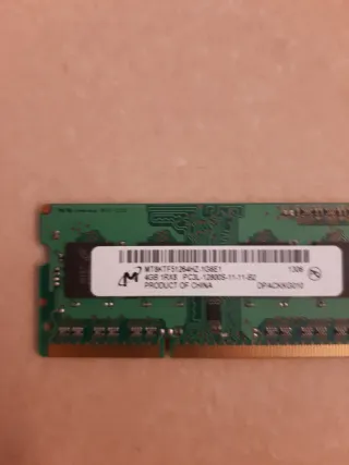 Memoria RAM Micron DDR3 4GB SO-DIMM