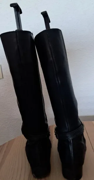 Botas altas cuero Serenity hebilla