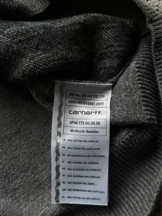 Jersey Carhartt Hombre Gris Negro