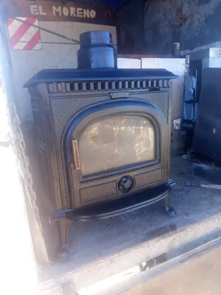 Estufa caset de leña hierro fundido