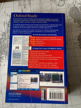 Diccionario Oxford Study para estudiantes de in...