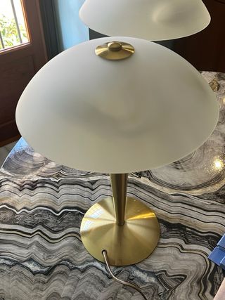 Lámparas Art Decó Bronce y Cristal