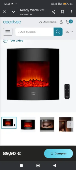 Calefactor Cecotec 2200