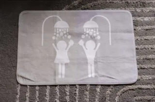 Lote 2 Alfombrillas Baño Piedras Zen