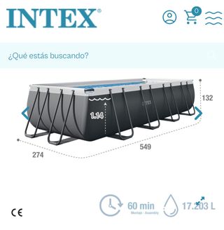 Piscina Rectangular Intex XTR Frame 5,5m