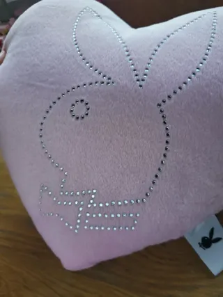 Cojín Corazón Playboy Rosa