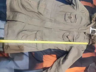 Cazadora verde militar con forro