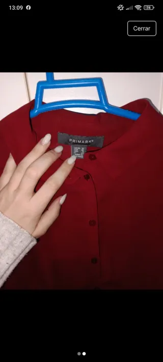 Camisas negra y burdeos manga larga