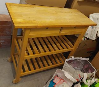 Carrito mesa auxiliar cocina Ikea FÖRHÖJA Forhoja