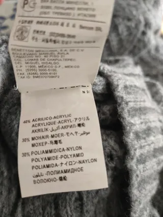 Vestido de punto Sisley cuello alto