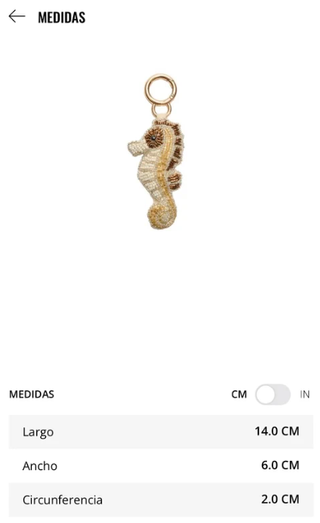 LLAVERO CHARM CABALLITO DE MAR Stradivarius