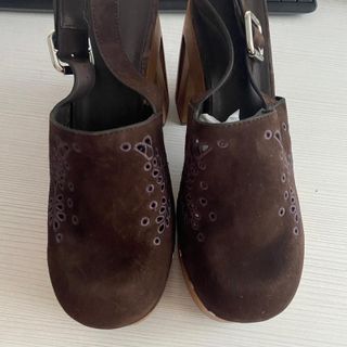 Zuecos Jimmy Choo Plataforma Marrón Talla 37