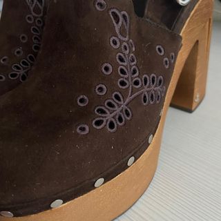 Zuecos Jimmy Choo Plataforma Marrón Talla 37