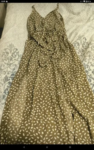 Vestido largo estampado