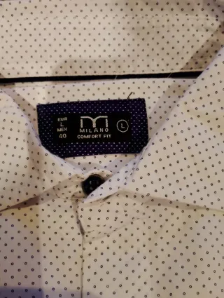 Camisa Milano Talla L Estampado Puntos