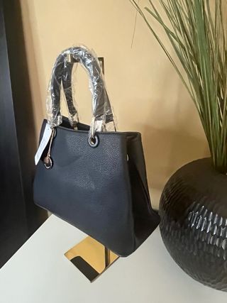 Borsa in pelle nera