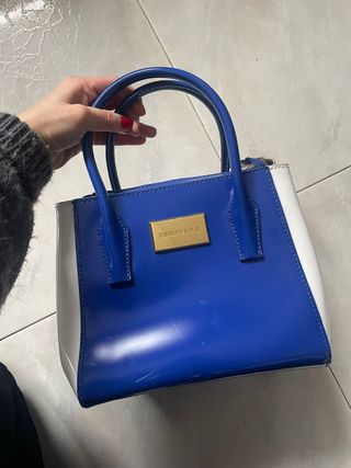 Bolso Bimba y Lola azul y blanco