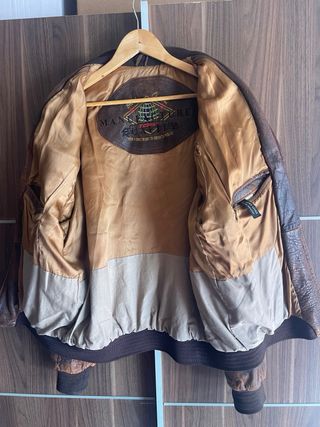 Cazadora bomber hombre vintage es Única.