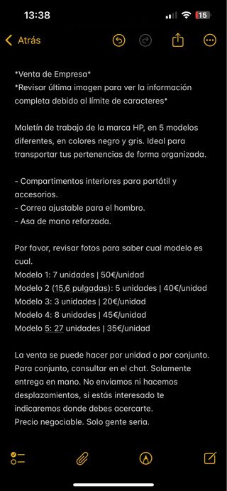 Maletín HP para Trabajo