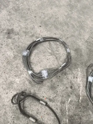 Lote 4 cables de acero