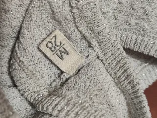 Camiseta plateada Uterqüe