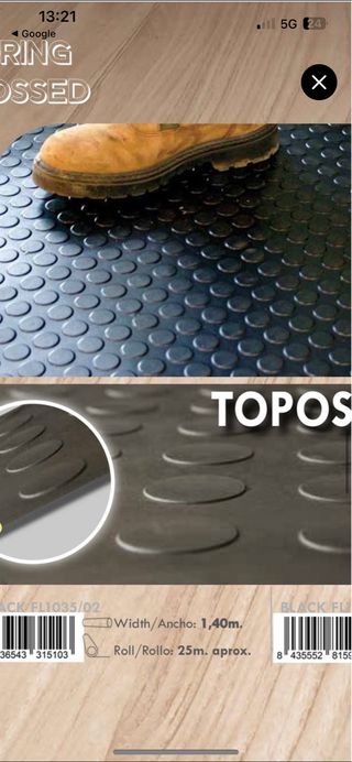 Rollo PVC Negro 25m x 1.40m