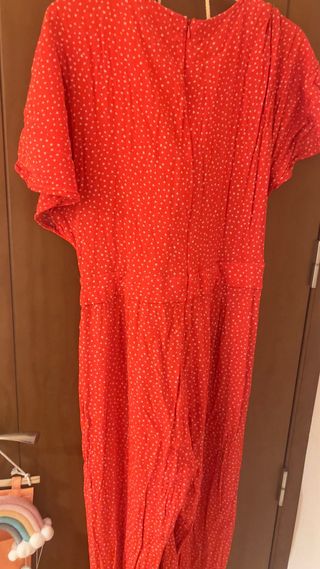 Mono Mango Pierna Ancha Rojo Talla XL