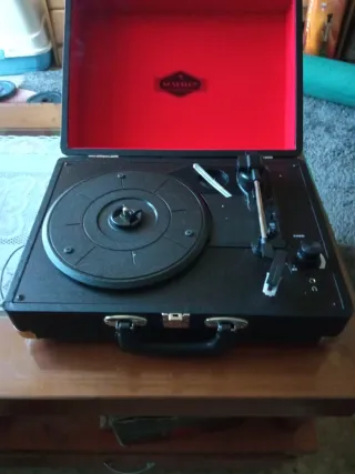 Tocadiscos Negro Nostalgy .electronic star pc turn