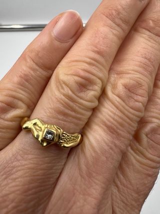 Anillo Oro con Diamante