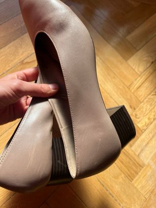 Zapatos Zara Talla 41 Gris Topo