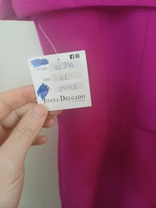 Mono Joana Delgado rosa talla XL
