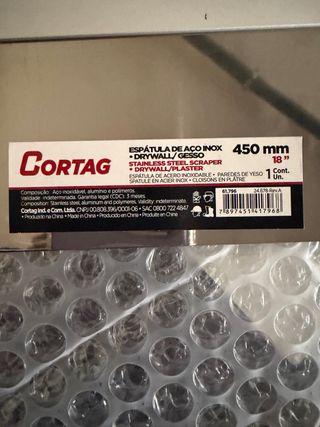 Espátula de acero inoxidable CORTAG 450mm