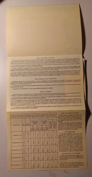 13 Boletos Loteria Primitiva Años 80