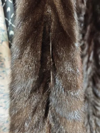 Abrigo de pelo marrón