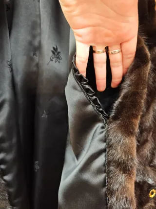 Abrigo de pelo marrón