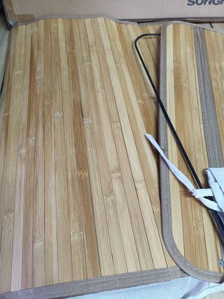 SONGMICS - Cesta de lavandería (150 L, 3 compartimentos de clasificación, tapa de bambú, asas, plegable, bolsa extraíble lavable a máquina, para lavandería, dormitorio, color madera LCB091N01