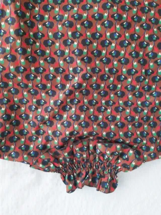 Camisa Zara Estampada Cuello Volante